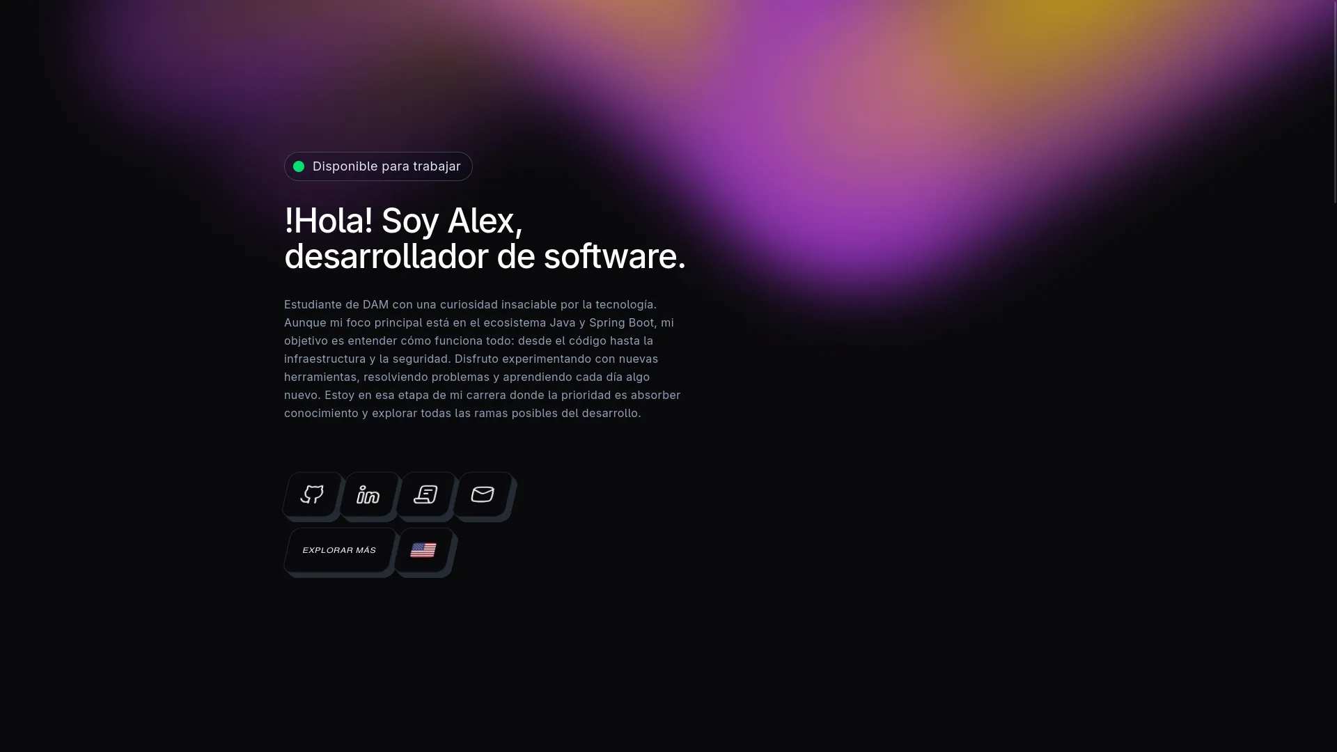 post hablando sobre como hice mi propio portfolio